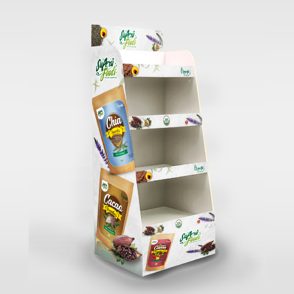 Góndola para doypack de productos naturales peruanos